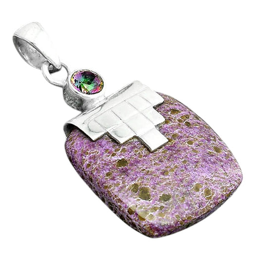 Natural Purpurite and Mystic Topaz Pendant P-1653 SDP156753