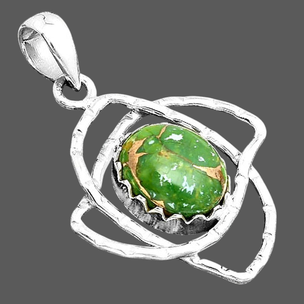 Copper Green Turquoise - Arizona Pendant P-1370 SDP156777