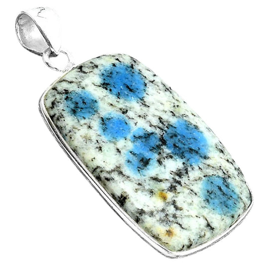 Natural K2 Blue - Azurite In Quartz Pendant P-1001 SDP156790