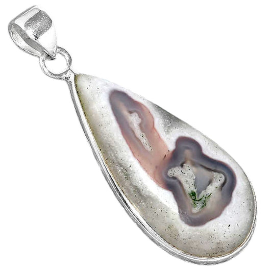 Natural Tube Moss Agate Pendant P-1001 SDP156800