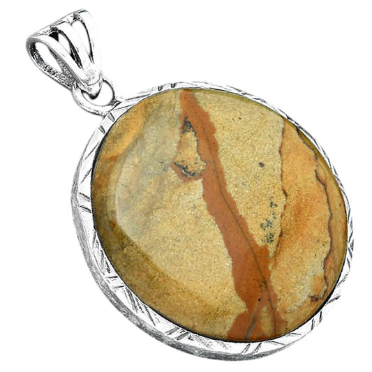 Natural Picture Jasper Pendant P-1079 SDP156819