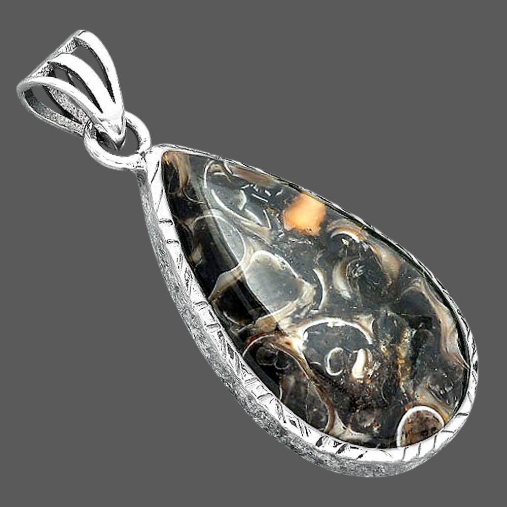 Natural Turtella Jasper - USA Pendant P-1079 SDP156820