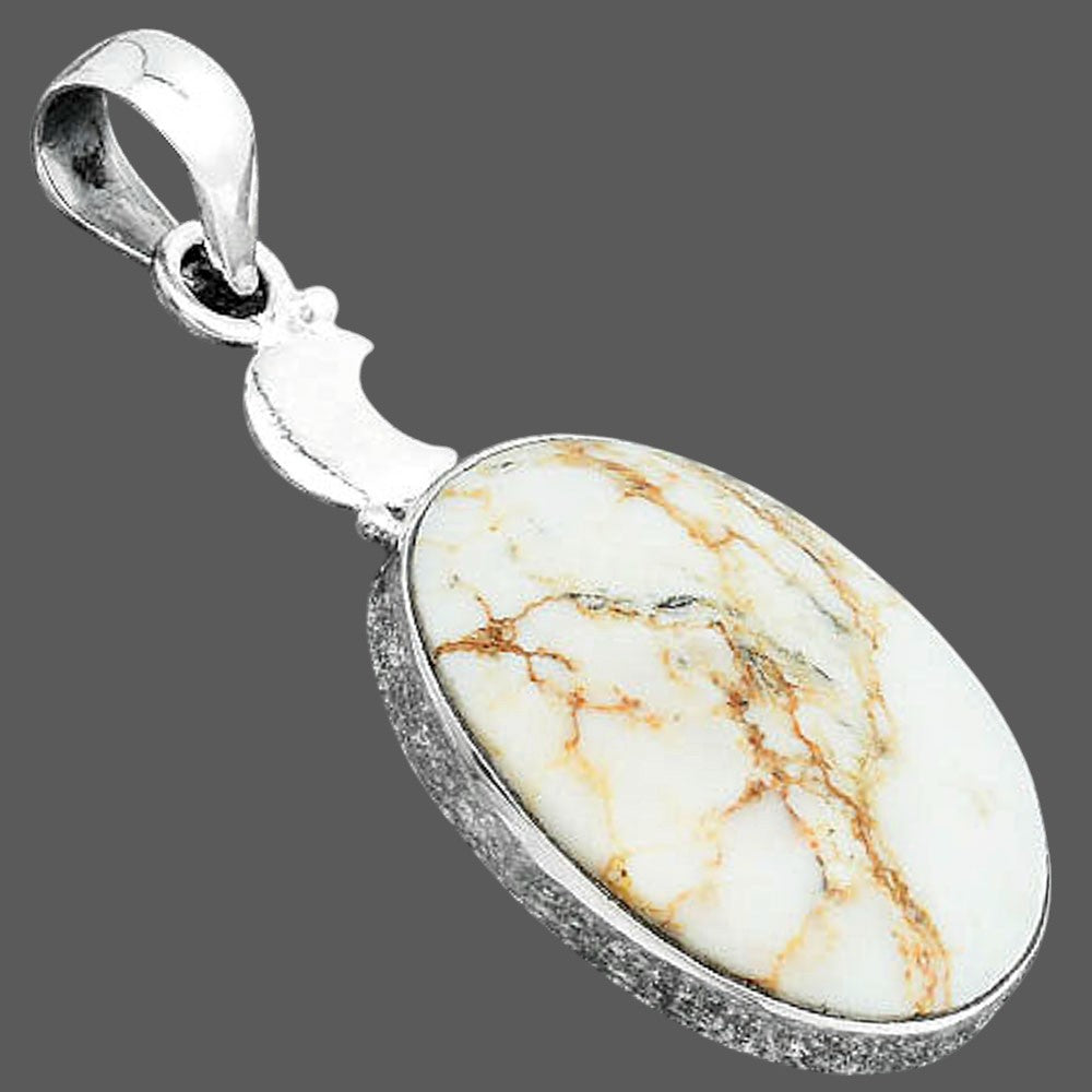 Crescent Moon - Wild Horse Jasper Pendant P-1368 SDP156861