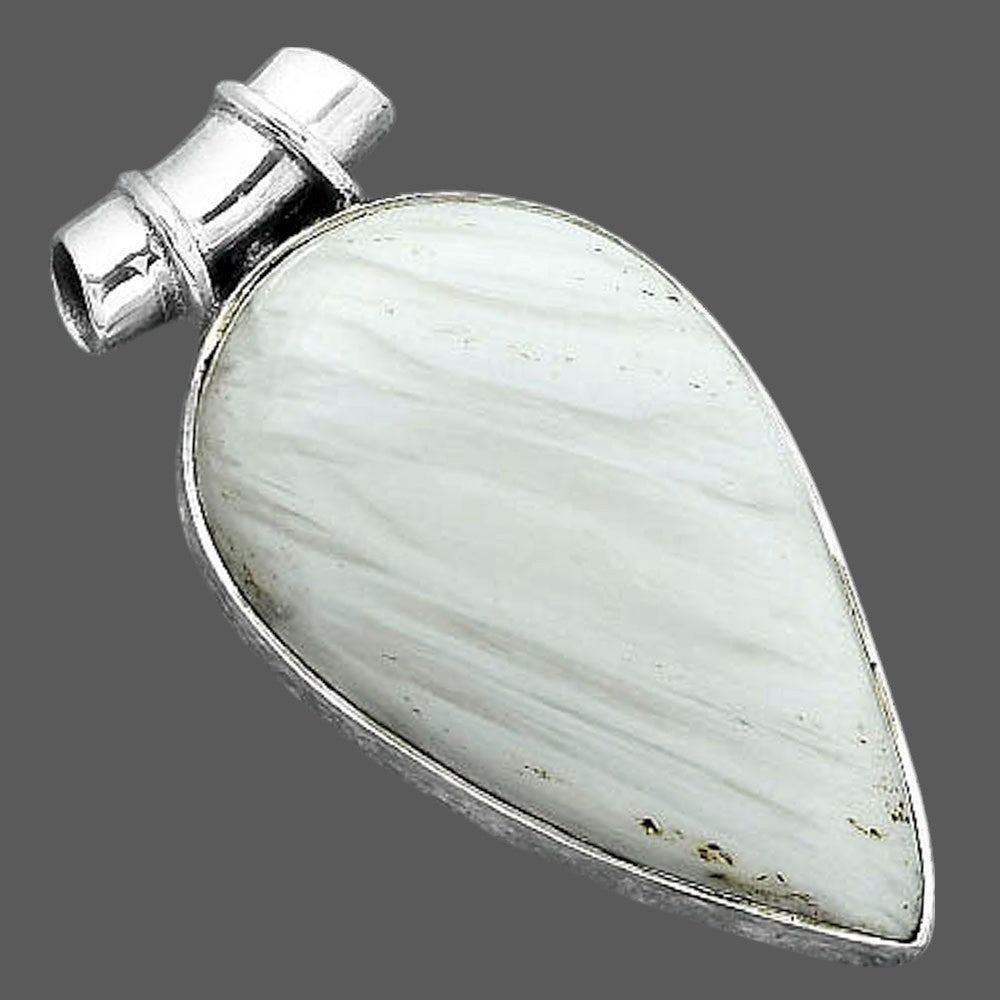 Natural White Scolecite Pendant P-1304 SDP156874