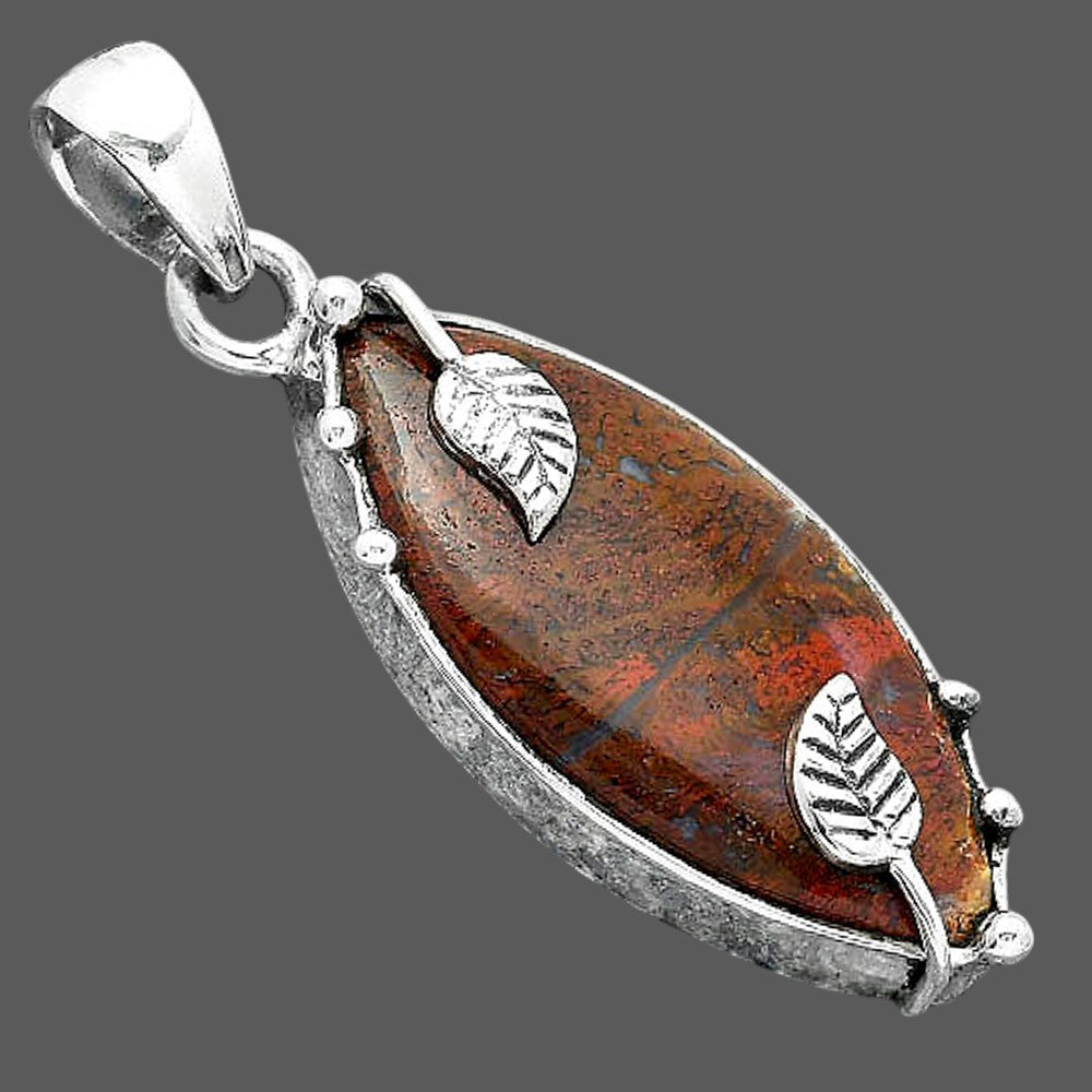 Natural Red Moss Agate Pendant P-1226 SDP156927