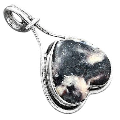 Heart Natural Indian Blanket Jasper Pendant P-1587 SDP156932