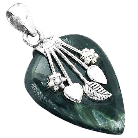 Natural Russian Seraphinite Pendant P-1647 SDP156941
