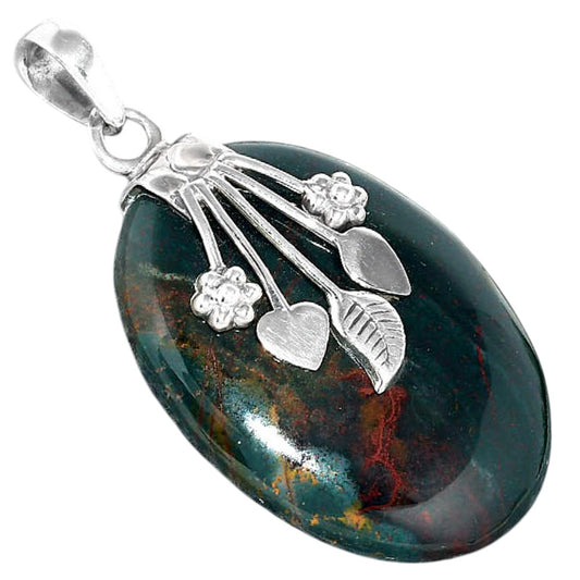 Natural Blood Stone - India Pendant P-1647 SDP156946