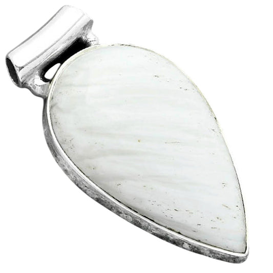 Natural White Scolecite Pendant P-1259 SDP156973