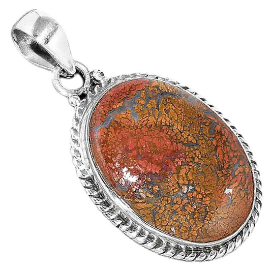 Natural Red Moss Agate Pendant P-1056 SDP156986