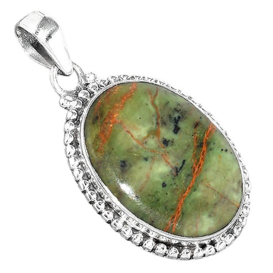 Natural Turkish Rainforest Chrysocolla Pendant P-1052 SDP157006