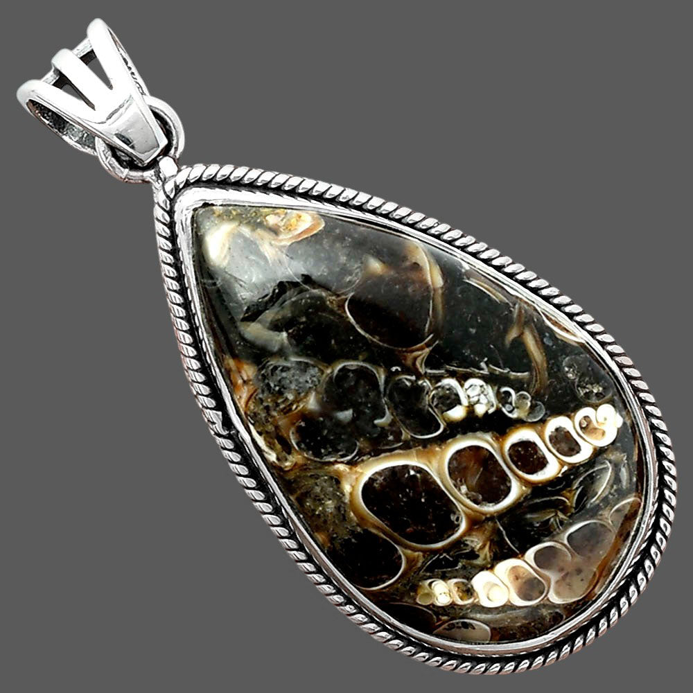 Natural Turtella Jasper - USA Pendant P-1056 SDP157047