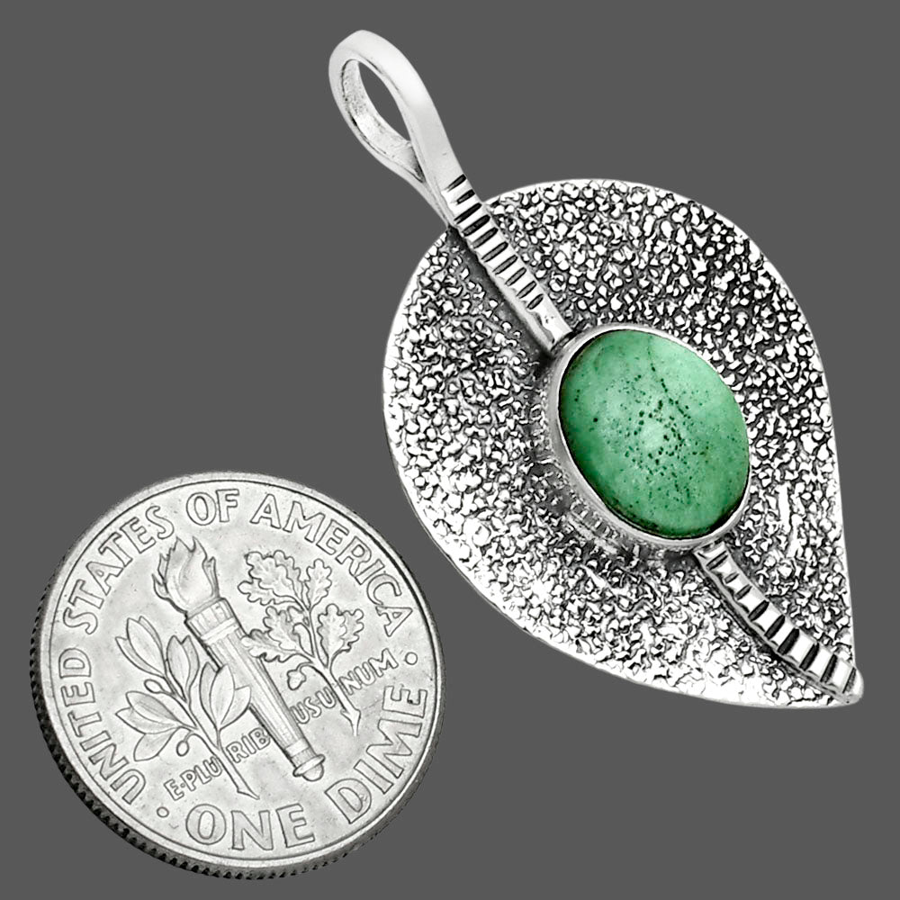 Natural Utah Variscite Pendant P-1218 SDP157393