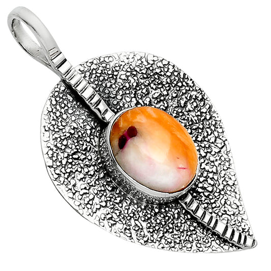 Kingman Orange Dahlia Turquoise Pendant P-1218 SDP157413