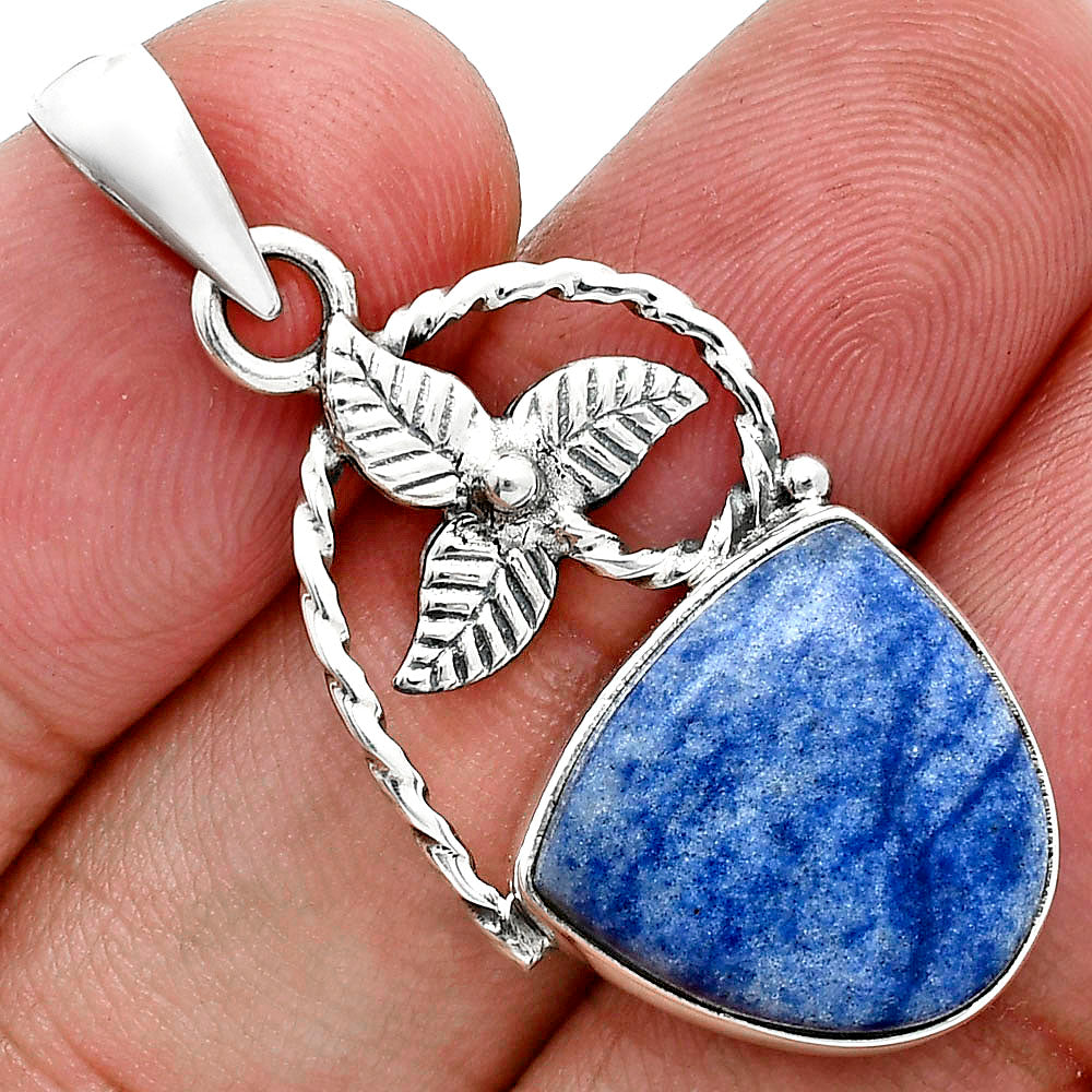 Natural Dumortierite Quartz Pendant P-1688 SDP157517