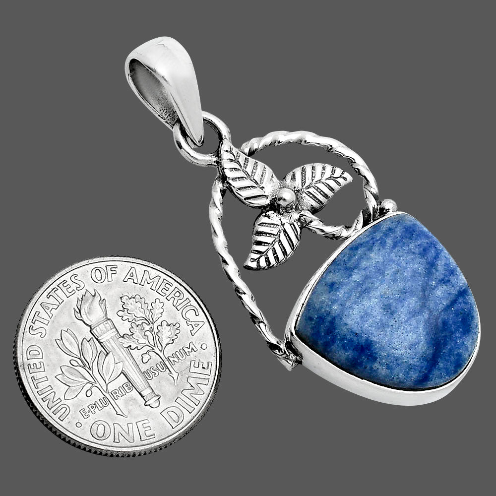 Natural Dumortierite Quartz Pendant P-1688 SDP157517