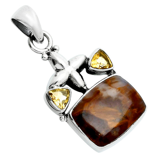 Pietersite - Namibia & Citrine Pendant P-1673 SDP157529