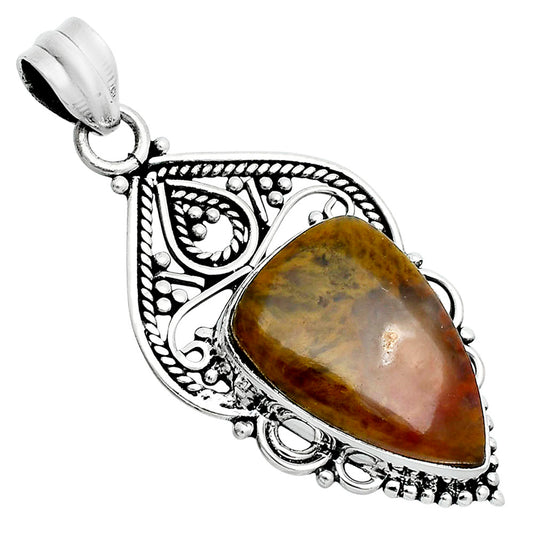 Natural Red Moss Agate Pendant P-1541 SDP157533