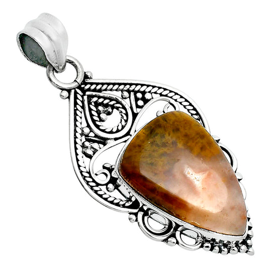 Natural Red Moss Agate Pendant P-1541 SDP157536
