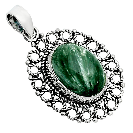 Natural Russian Seraphinite Pendant P-1009 SDP157561