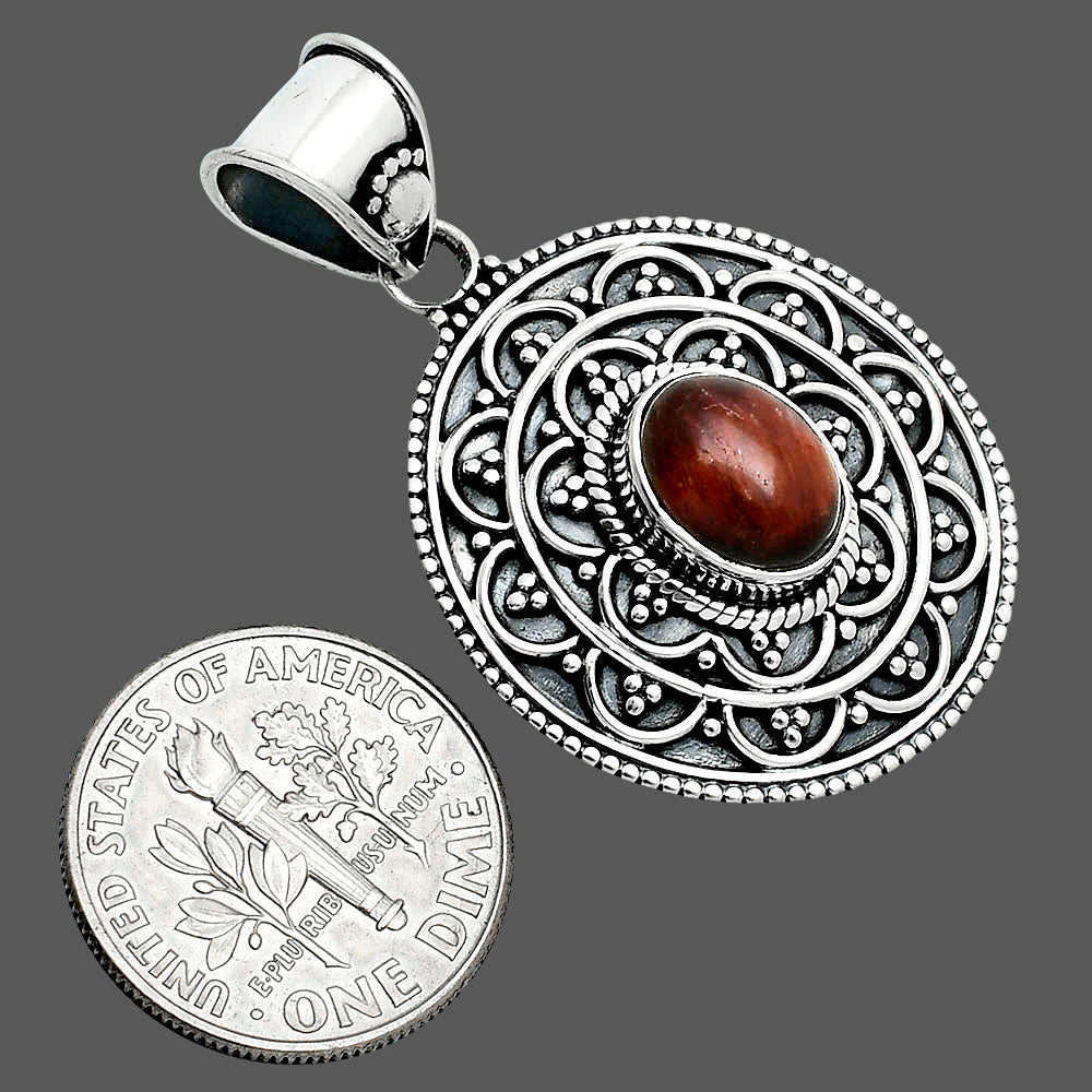 Natural Red Tiger Eye Pendant P-1214 SDP157569