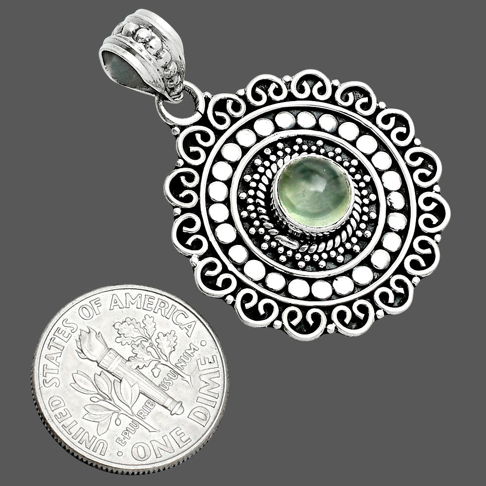 Natural Prehnite Pendant P-1214 SDP157572