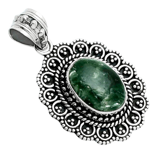 Natural Russian Seraphinite Pendant P-1214 SDP157573