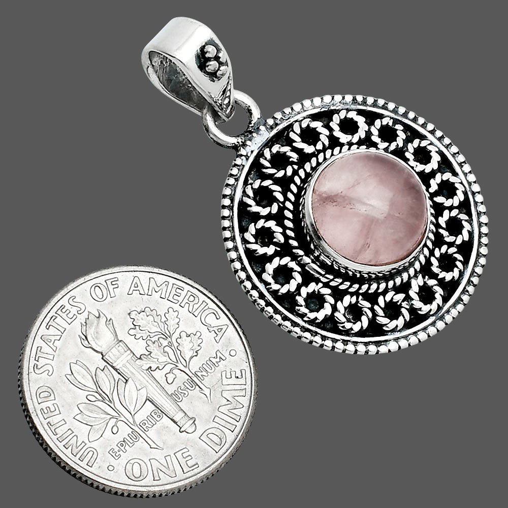 Natural Rose Quartz - Madagascar Pendant P-1214 SDP157597
