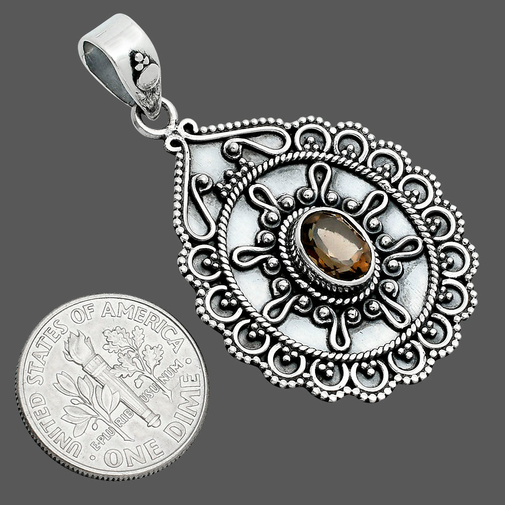 Natural Smoky Quartz - Brazil Pendant P-1214 SDP157611