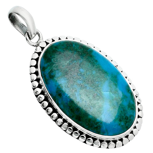 Natural Azurite Chrysocolla Pendant P-1052 SDP157637