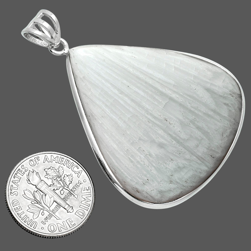 Natural White Scolecite Pendant P-1001 SDP157644