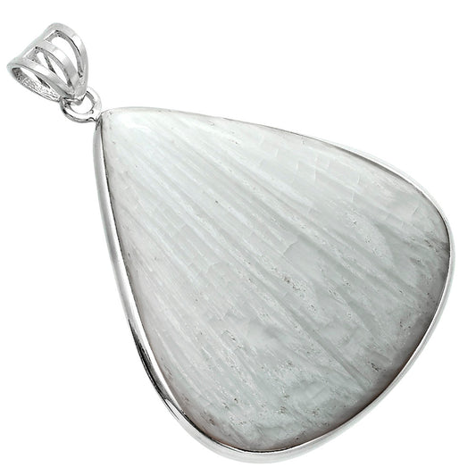 Natural White Scolecite Pendant P-1001 SDP157644