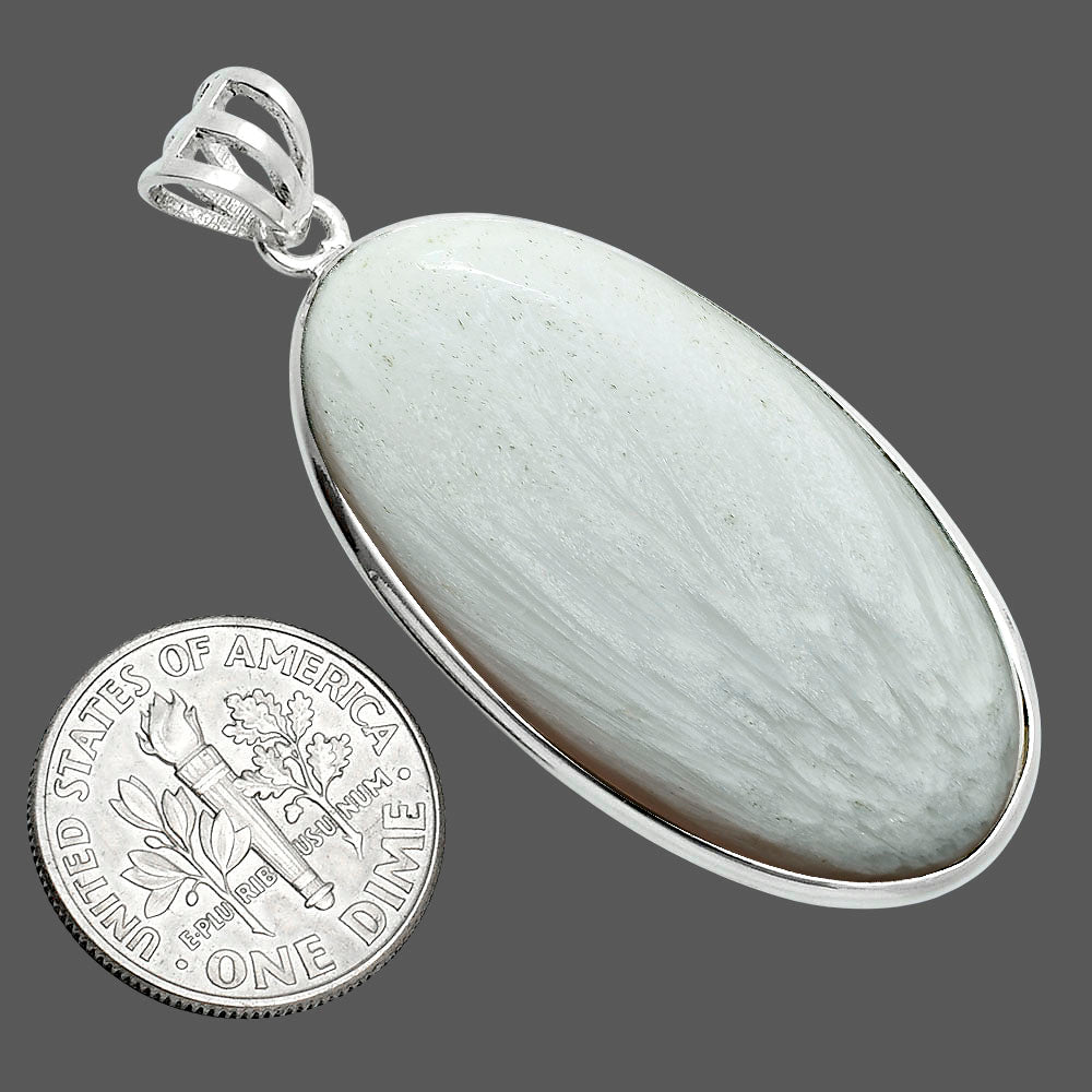 Natural White Scolecite Pendant P-1001 SDP157645