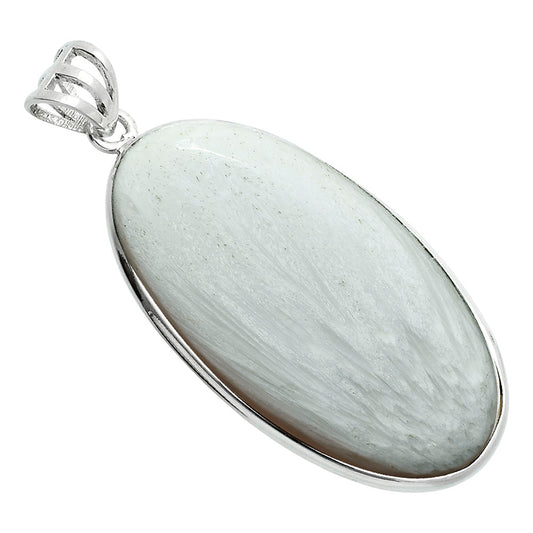 Natural White Scolecite Pendant P-1001 SDP157645
