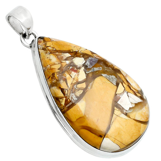 Natural Brecciated Mookaite Pendant P-1124 SDP157653