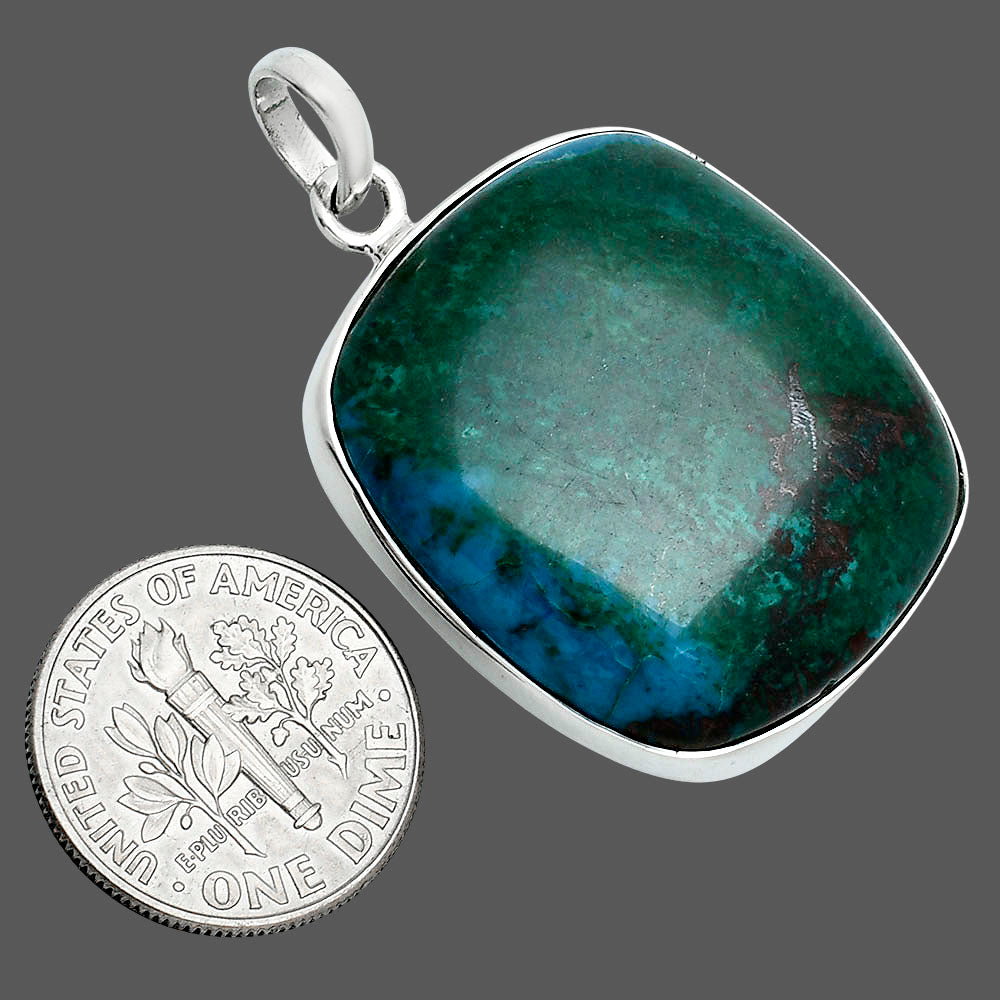 Natural Azurite Chrysocolla Pendant P-1001 SDP157668