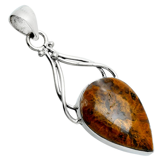 Natural Red Moss Agate Pendant P-1253 SDP157703