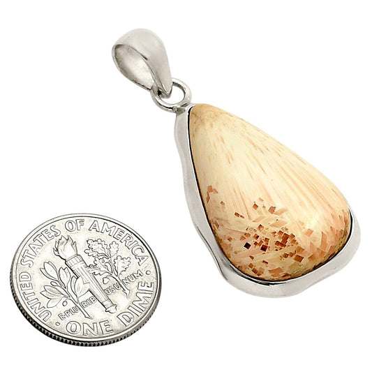 Orange Scolecite Pendant P-1110 SDP157774