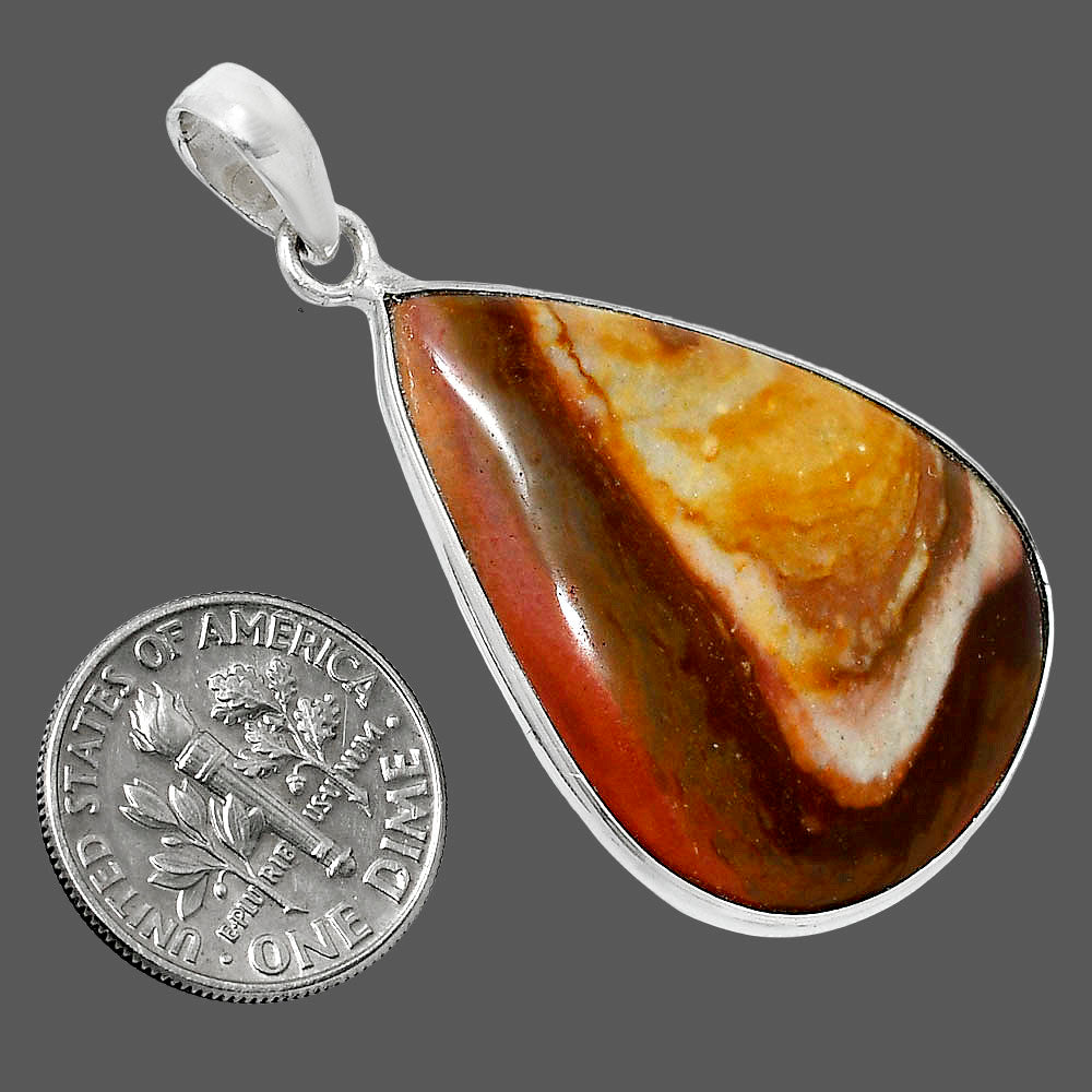Natural Polygram Jasper Pendant P-1001 SDP157893