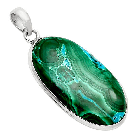 Azurite In Malachite - Morenci Mines Pendant P-1001 SDP157960