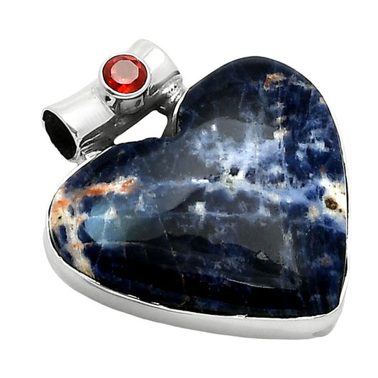 Natural Sodalite & Garnet Pendant P-1300 SDP157972