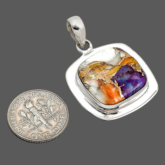 Spiny Oyster Turquoise Pendant P-1076 SDP158117