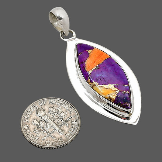 Spiny Oyster Turquoise Pendant P-1076 SDP158119