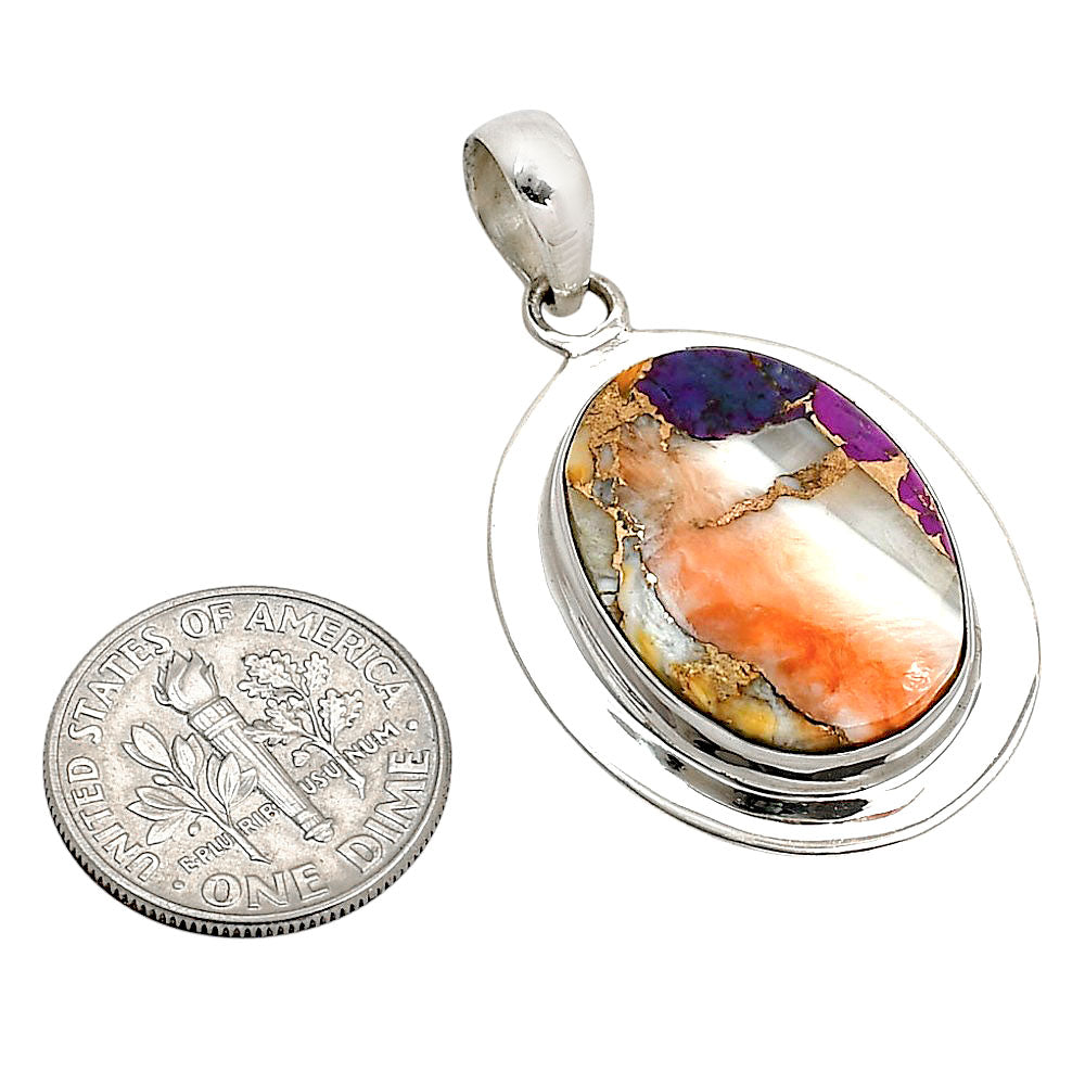 Spiny Oyster Turquoise Pendant P-1076 SDP158130