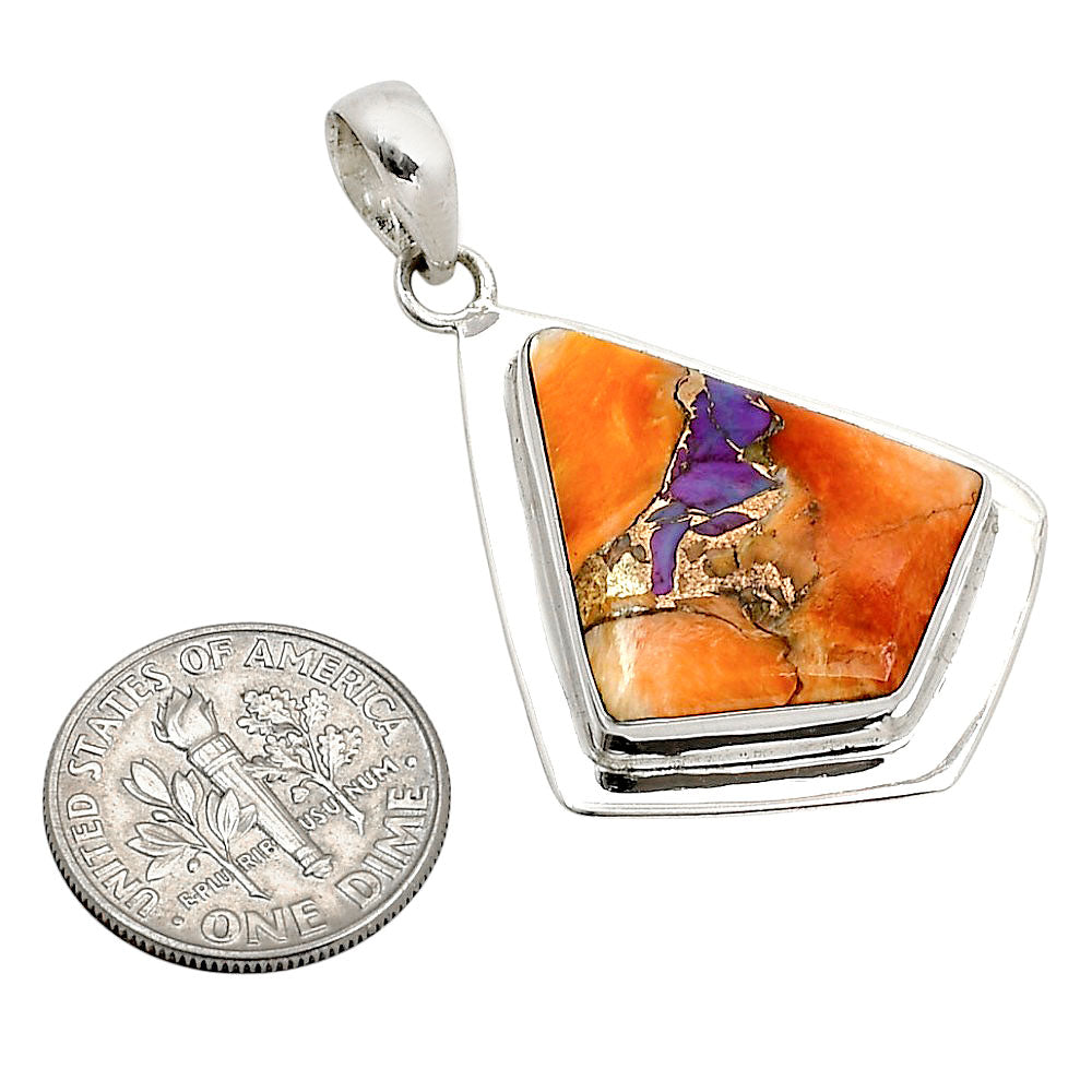 Spiny Oyster Turquoise Pendant P-1076 SDP158137