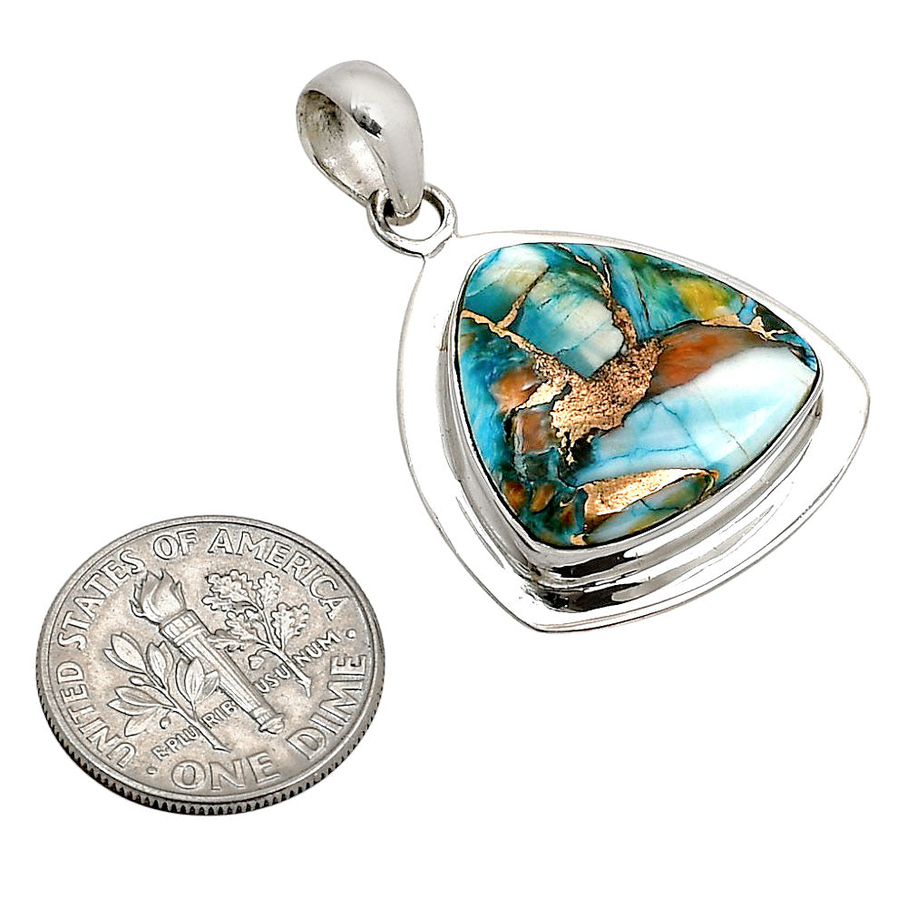 Spiny Oyster Turquoise Pendant P-1076 SDP158167