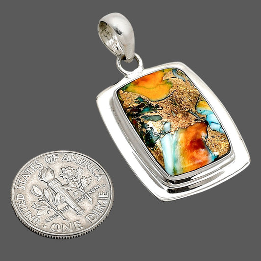 Spiny Oyster Turquoise Pendant P-1076 SDP158171