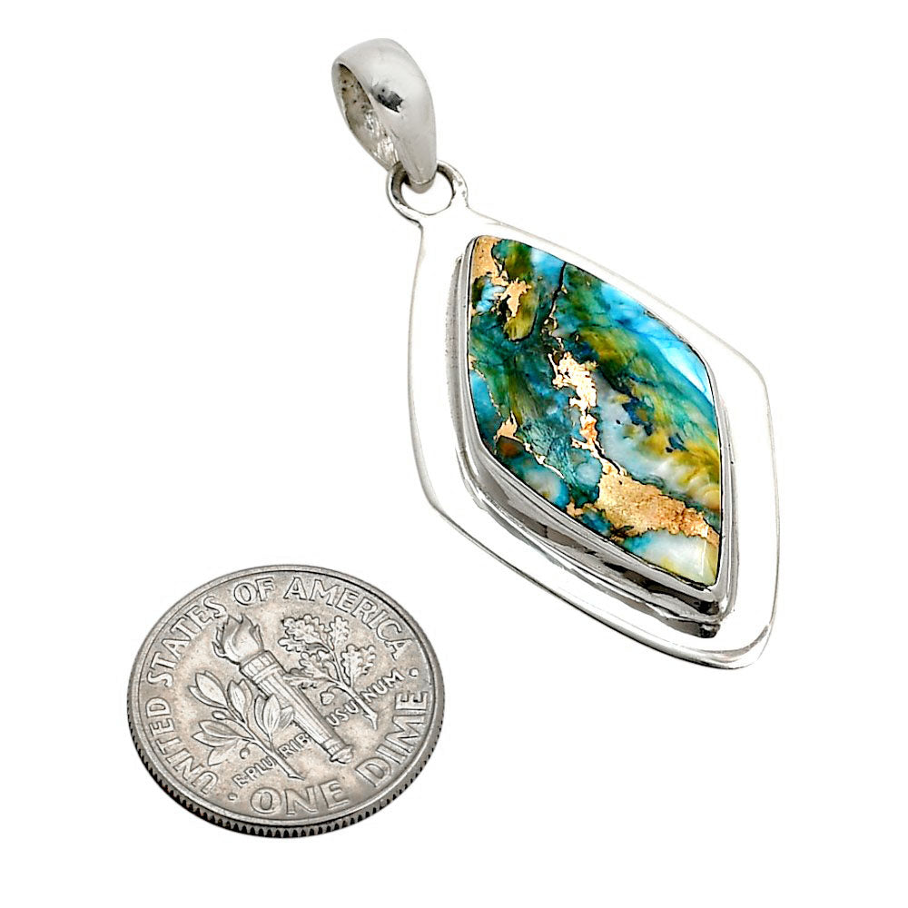 Spiny Oyster Turquoise Pendant P-1076 SDP158181