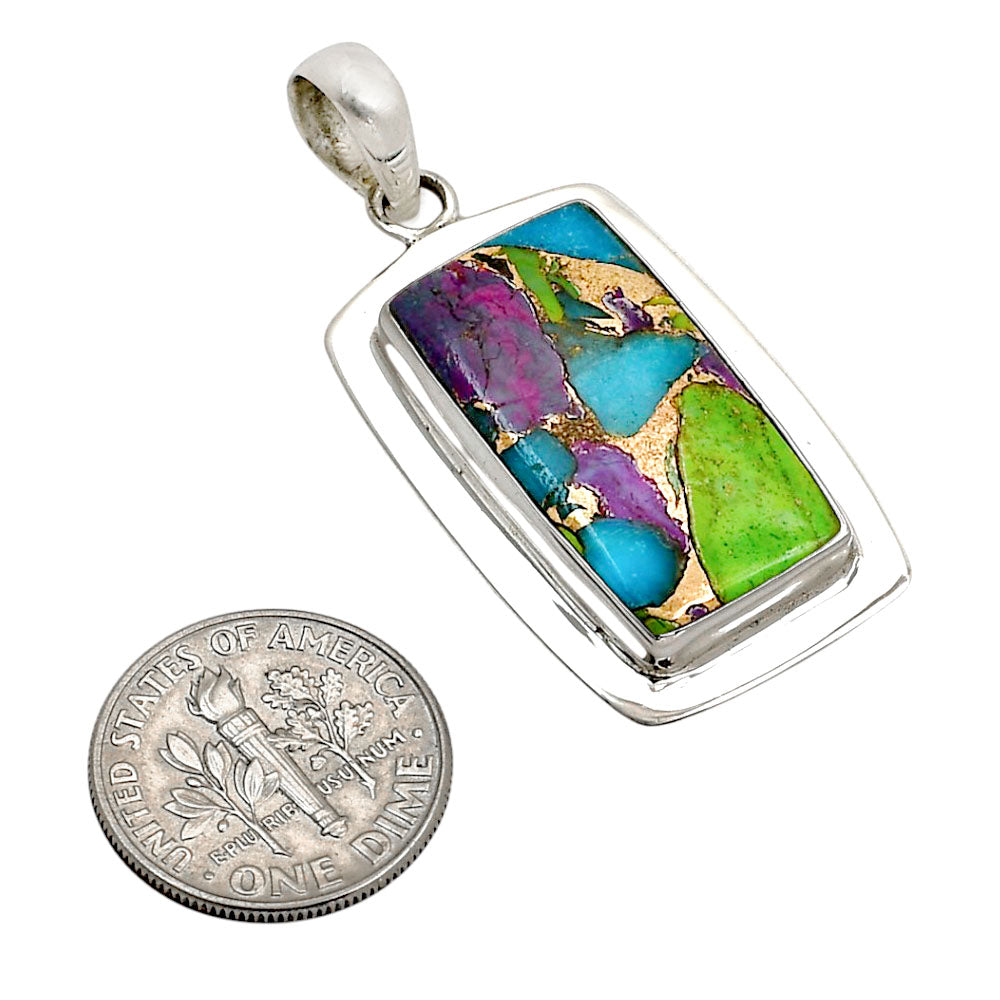 Multi Copper Turquoise Pendant P-1076 SDP158188