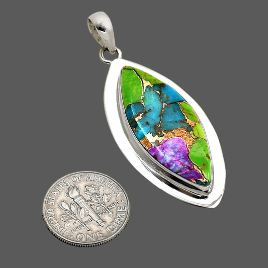 Multi Copper Turquoise Pendant P-1076 SDP158195